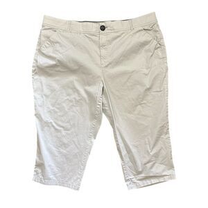 CJ Banks Women's Tan Capris, Size 22W